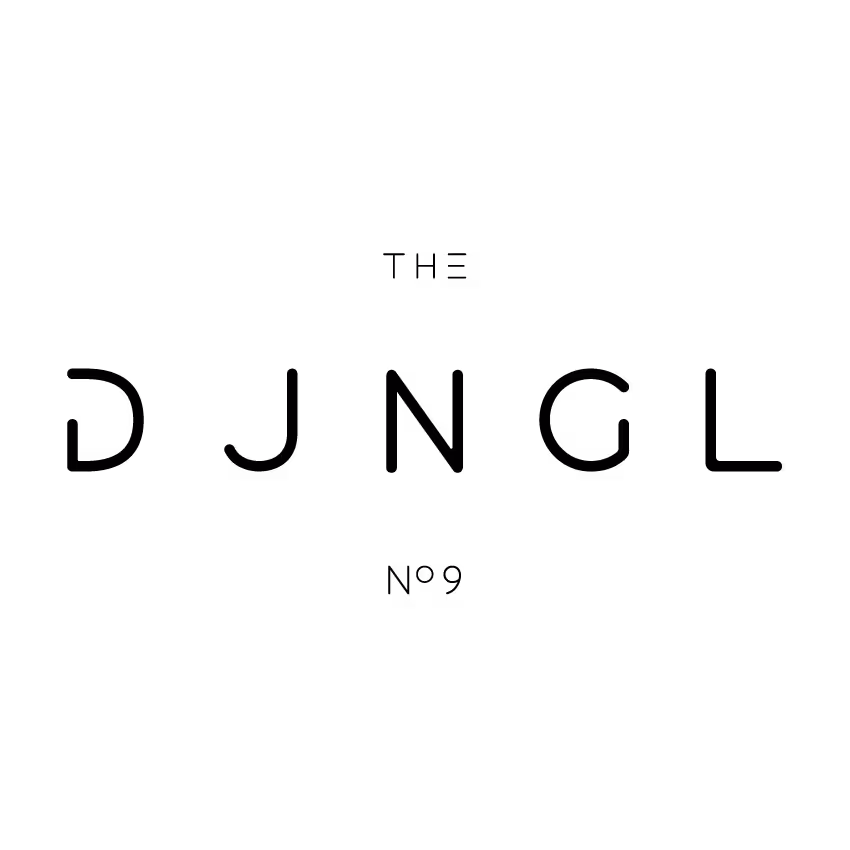 Black The DJNGL No9 Heidelberg logo
